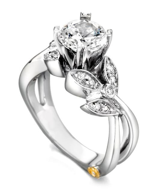 Design Wedding Ring
 Floral Engagement Rings Flower Wedding Rings