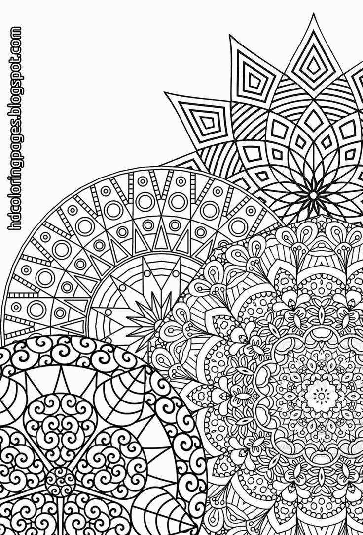 Detailed Coloring Books For Adults
 Super Detailed Mandalas Coloring Pages for Adult