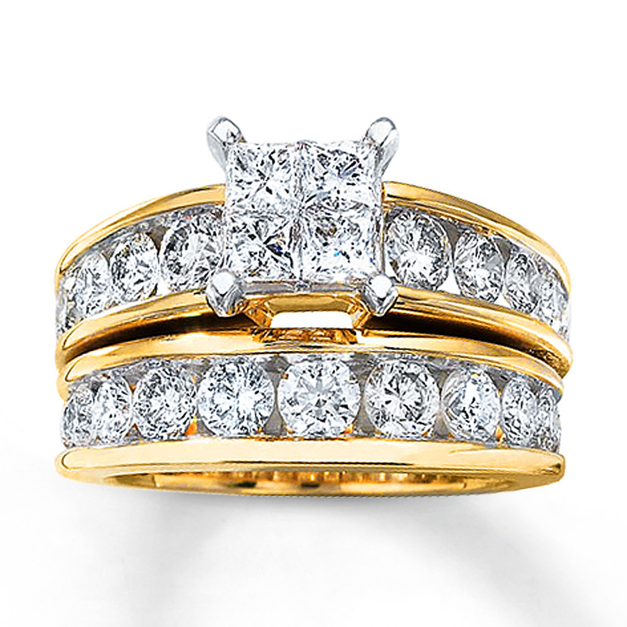 Diamond Bridal Ring Sets
 Diamond Bridal Set 3 Carats tw 14K Yellow Gold