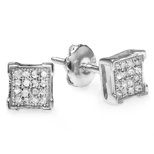 Diamond Earring For Men
 Shop Elora Sterling Silver Diamond Accent Prong Men s Hip