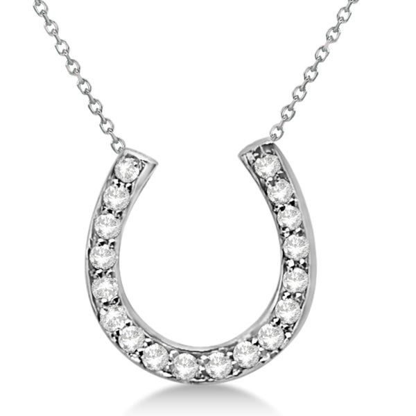 Diamond Horseshoe Necklace
 Shop 14k Gold 0 25ct La s Diamond Horseshoe Pendant