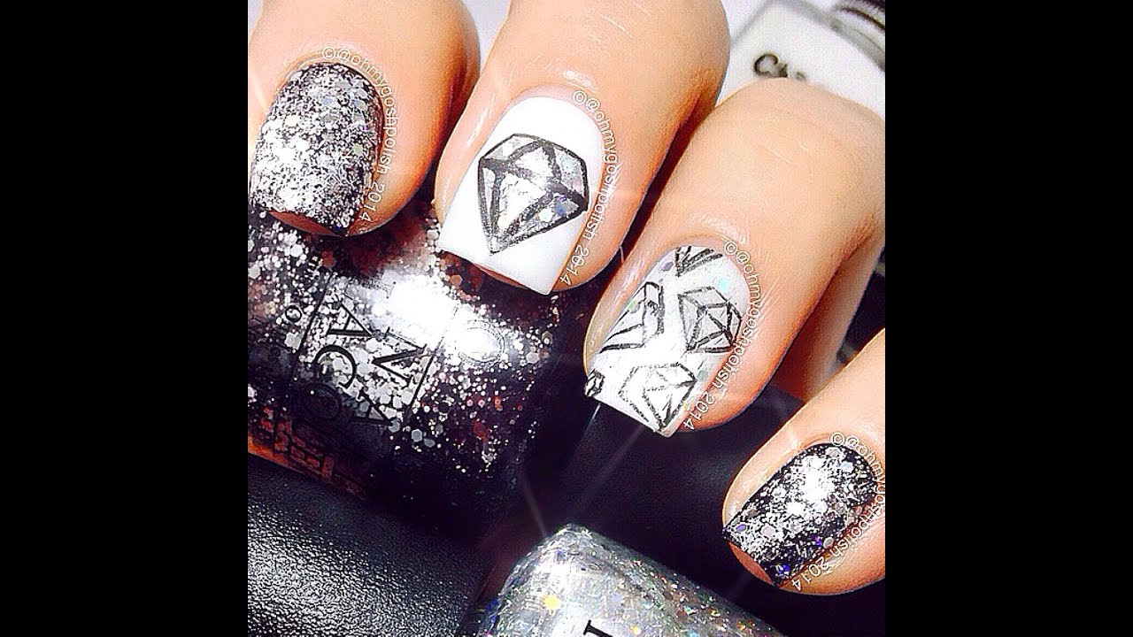 Diamond Nail Designs
 Diamond nail art