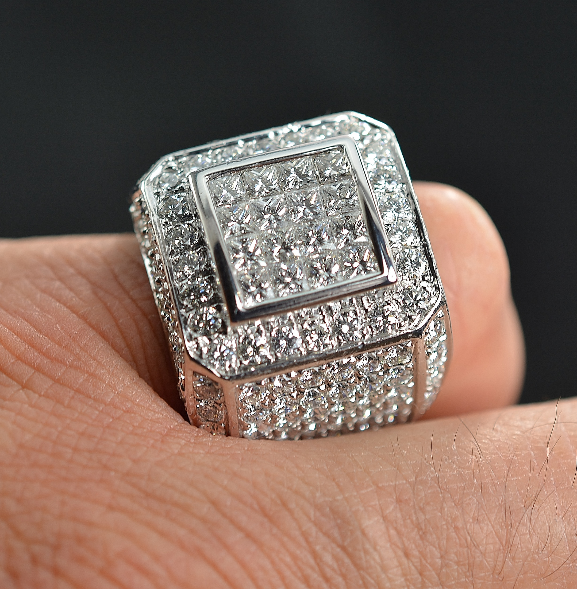 Diamond Pinky Rings
 $12 856 Retail 7 88 Carats t w Diamond Mens Pinky Ring