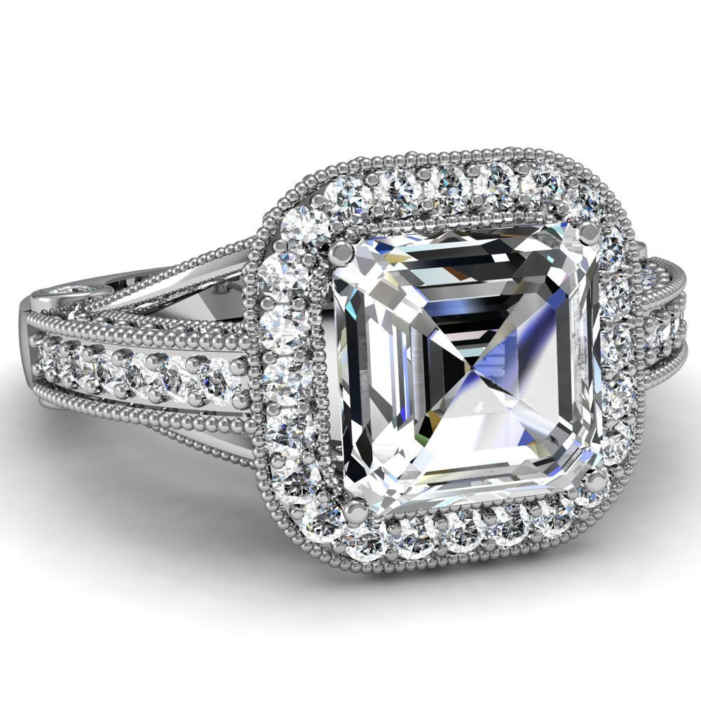 Diamond Slice Engagement Ring
 Ten Amazing White Sapphire Engagement Rings – BestBride101