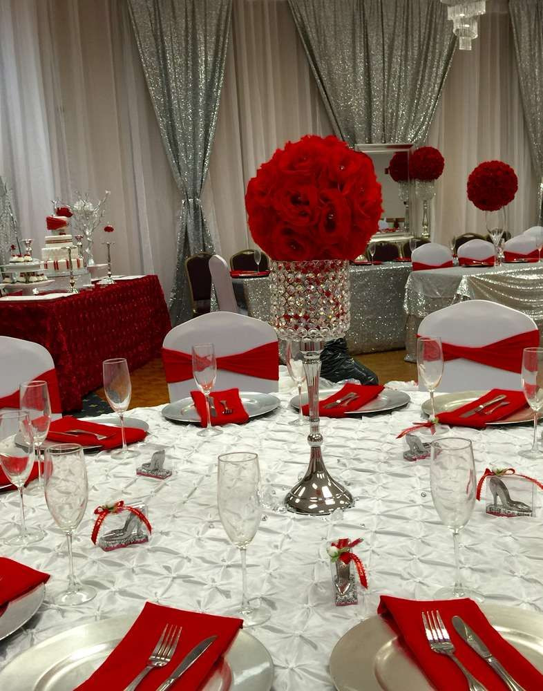 Diamond Themed Wedding
 Diamonds & Roses Quinceañera Party Ideas in 2019 quinse