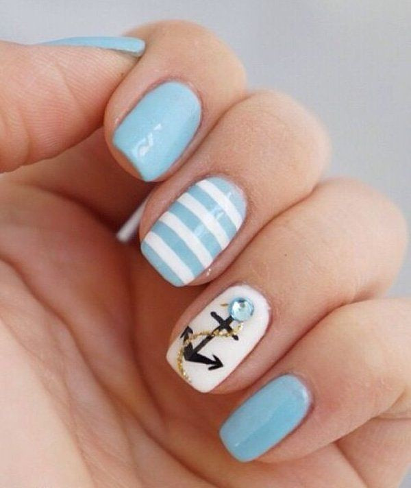 Different Nail Designs
 40 Cute and Cool Anchor Nail Designs to try in 2016 Her