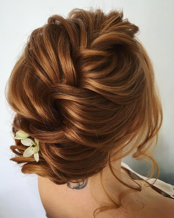 Different Wedding Themes And Styles
 Beautiful & unique updo with braid wedding hairstyle ideas