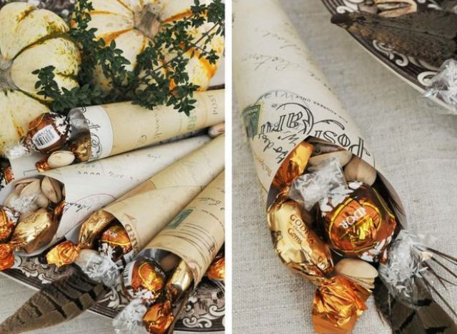 Dinner Party Gift Ideas For Guests
 Thanksgiving Crafts Make Cornucopia Favors For Your