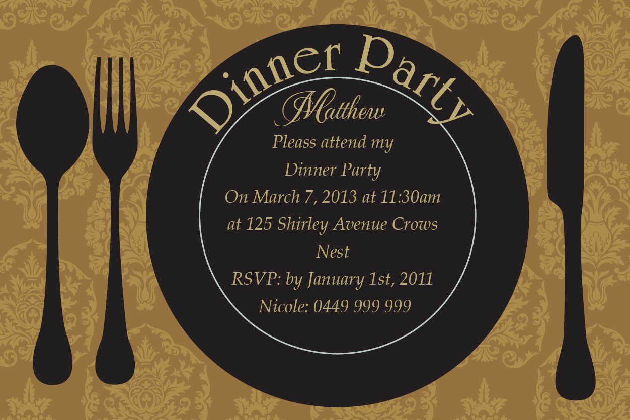 Dinner Party Invitation Ideas
 Dinner Party Invitation Ideas