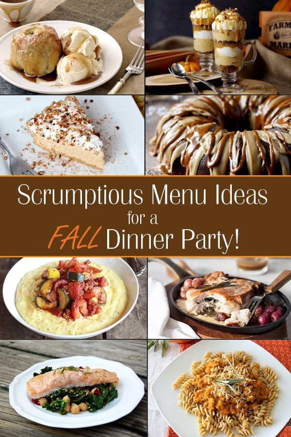 Dinner Party Menu Ideas For 4
 Fall Dinner Party Menu Ideas Ideas for throwing a fall