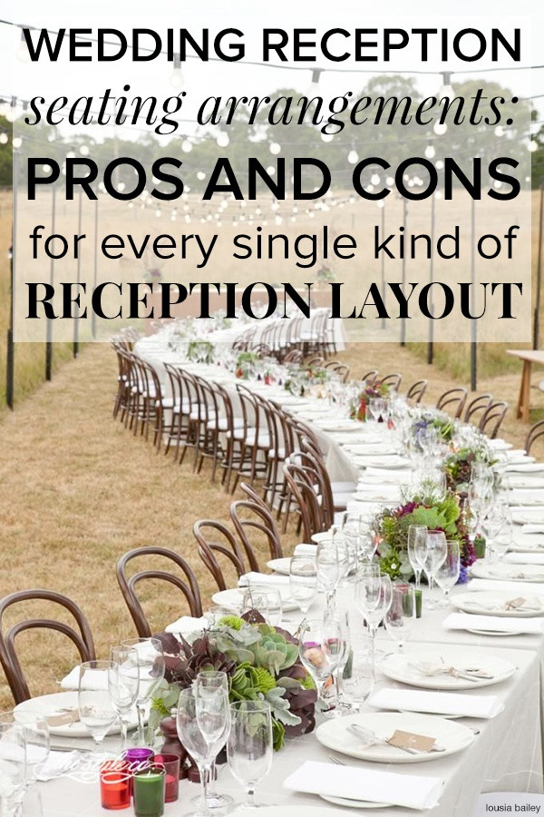 Dinner Party Seating Ideas
 Wedding reception seating arrangements Pros and cons for