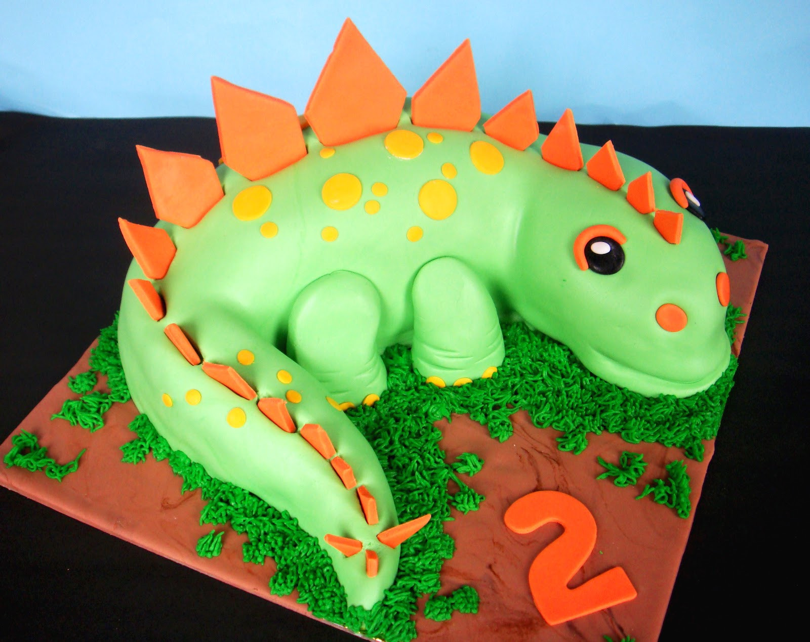 Dinosaur Birthday Cakes
 butter hearts sugar Dinosaur Birthday Cake