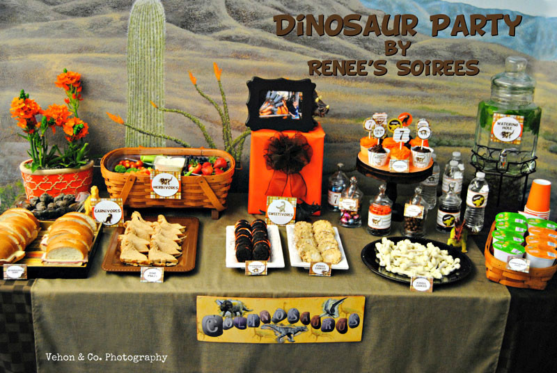 Dinosaur Birthday Party Menu Ideas
 Southern Blue Celebrations Dinosaur Party Ideas