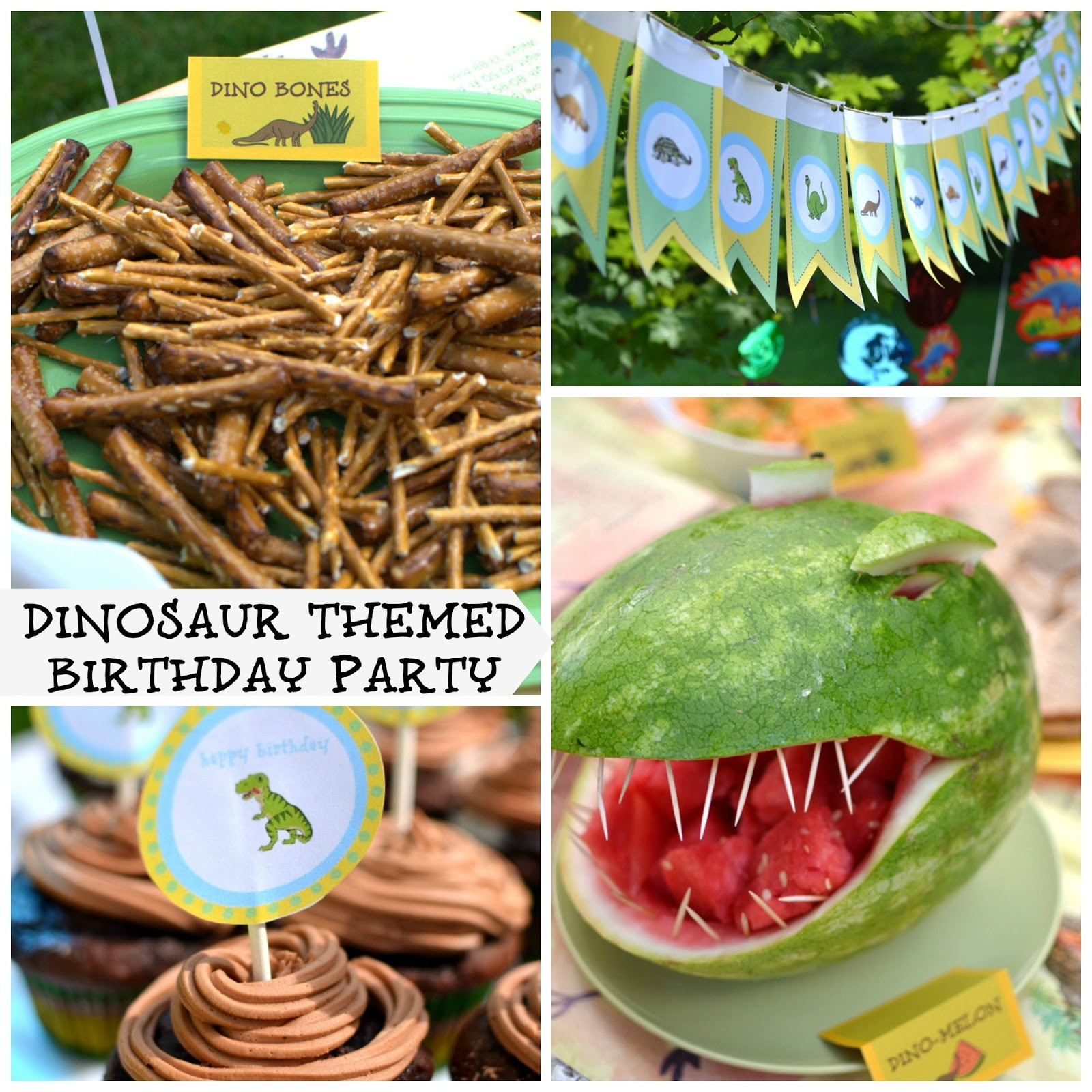 Dinosaur Birthday Party Menu Ideas
 Party with dinosaurs Dinosaur themed birthday party