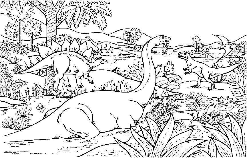 Dinosaur Coloring Pages For Kids
 dinosaur coloring pages for kids