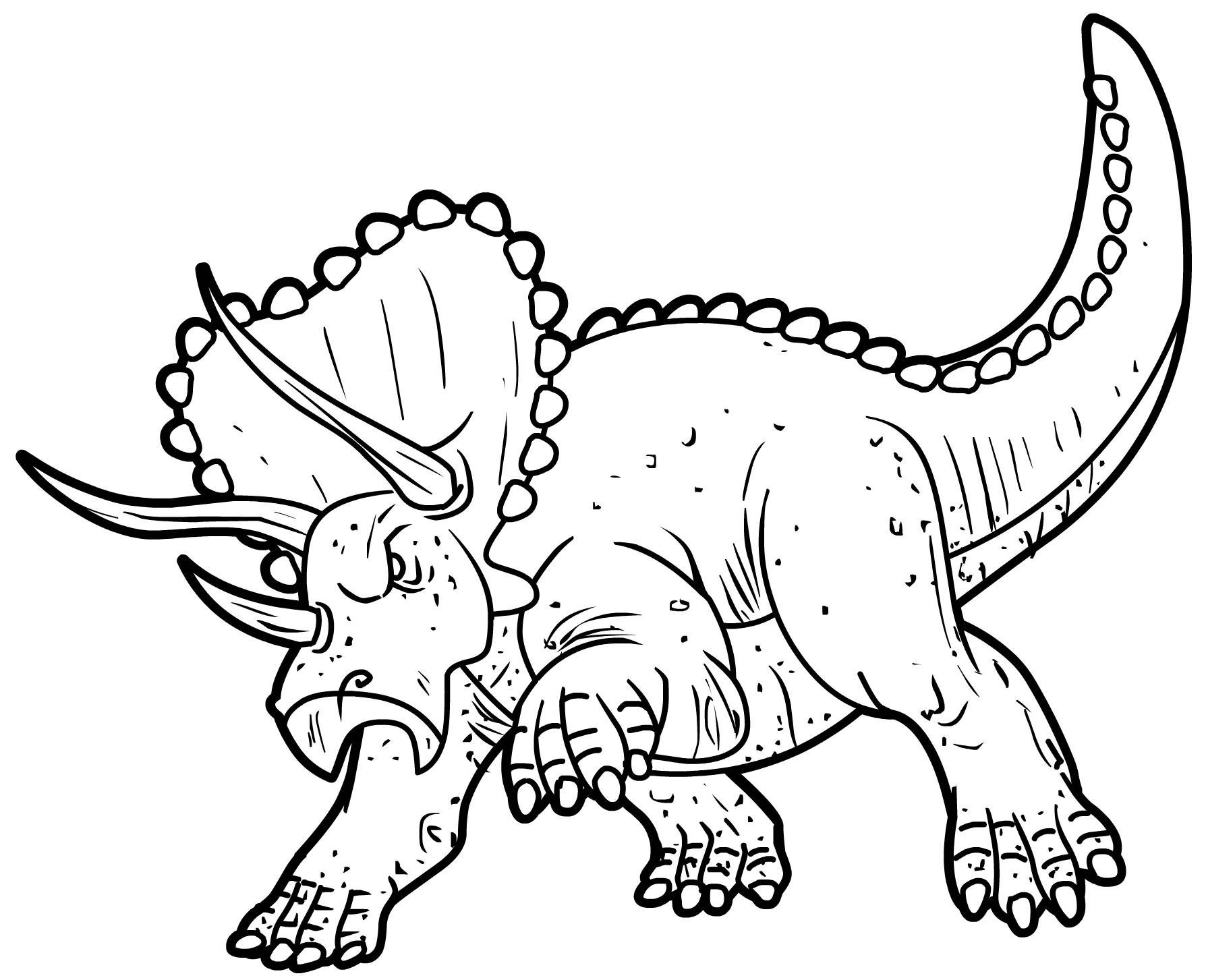 Dinosaur Coloring Pages For Kids
 Realistic Dinosaur Coloring Pages Download