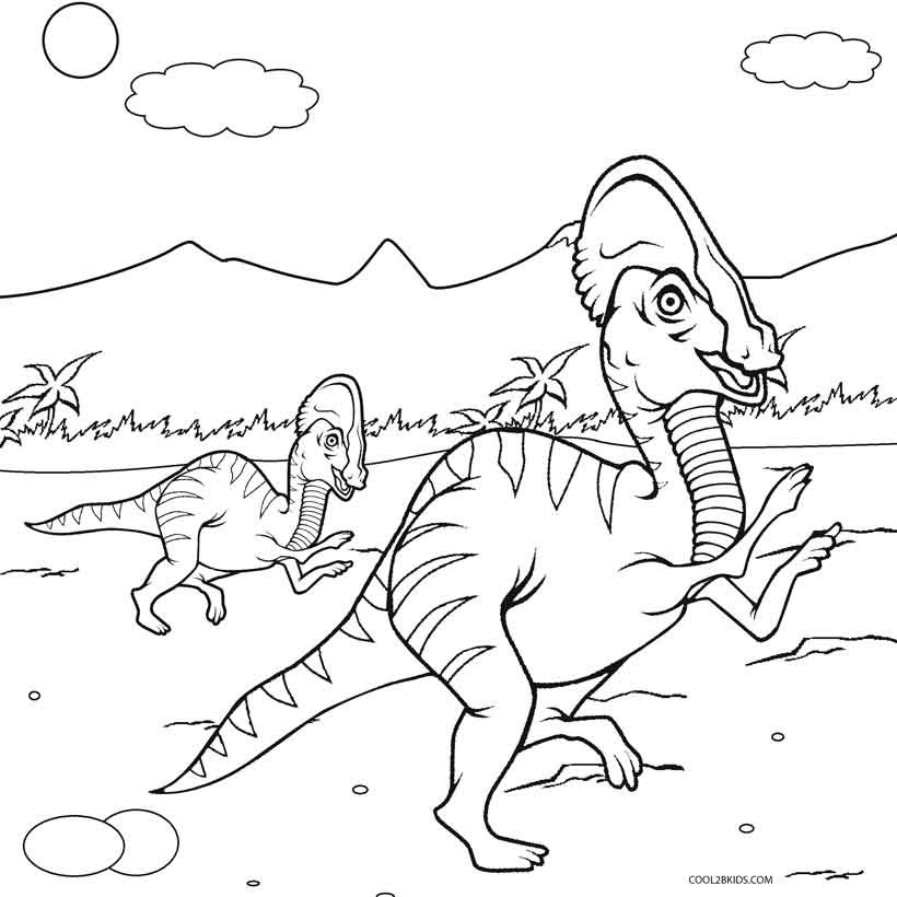 Dinosaur Coloring Pages For Toddlers
 Printable Dinosaur Coloring Pages For Kids