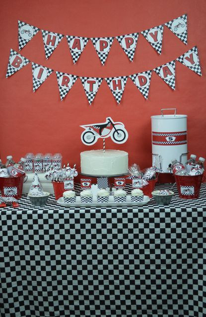 Dirt Bike Birthday Party Ideas
 Very cool dirt bike boy birthday party See more party