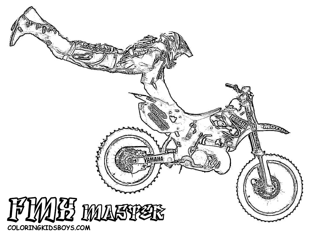 Dirt Bike Coloring Pages Printable
 Hard Rider Dirtbike Print Outs Pocket Bikes Free