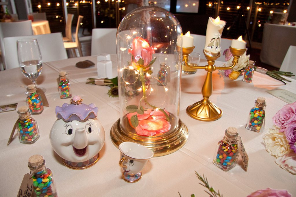 Disney Engagement Party Ideas
 Wedding Reception With Disney Themed Guest Tables Simplemost