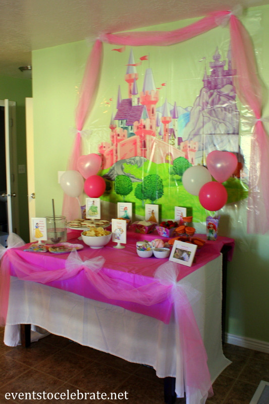 Disney Princess Birthday Decorations
 Disney Princess Birthday Party Ideas Food & Decorations