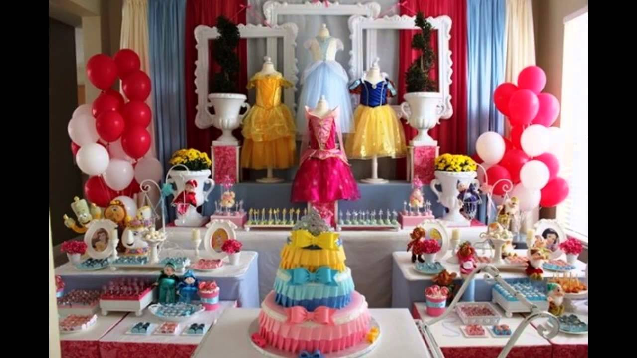 Disney Princess Birthday Decorations
 Cool Disney princess themed party ideas