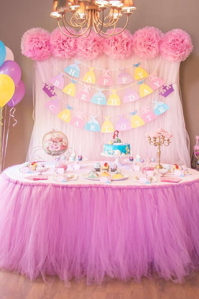 Disney Princess Birthday Decorations
 Disney Princess Birthday Party Ideas