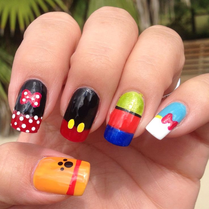 Disney Themed Nail Designs
 157 best Unhas Disney Mickey Mouse nail images on