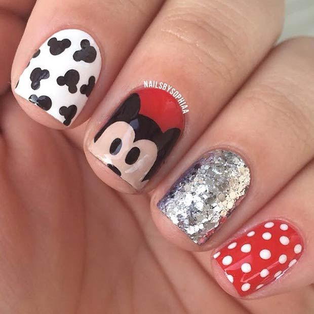 Disney Themed Nail Designs
 482 best Disney Nails images on Pinterest