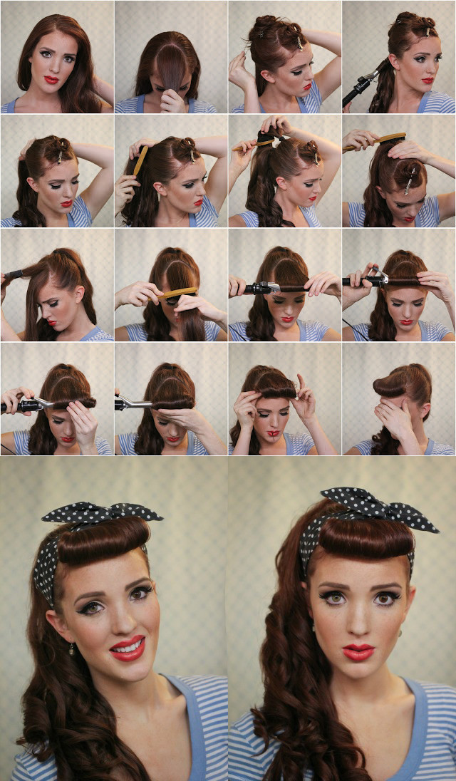 DIY 50S Hairstyles
 17 Ways to Make the Vintage Hairstyles Pretty Designs