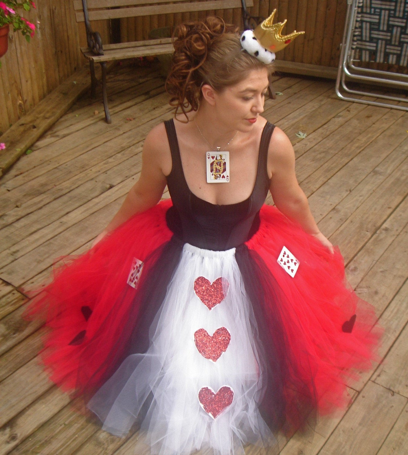 DIY Adult Costume
 Queen of Hearts Adult Boutique Tutu Skirt Costume