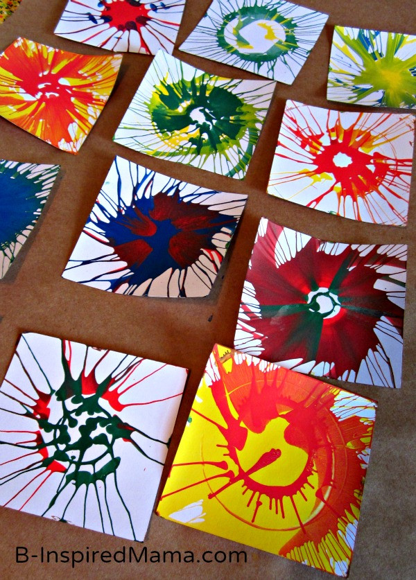 Diy Art For Kids
 DIY Spin Art Bunting in Five Easy Steps