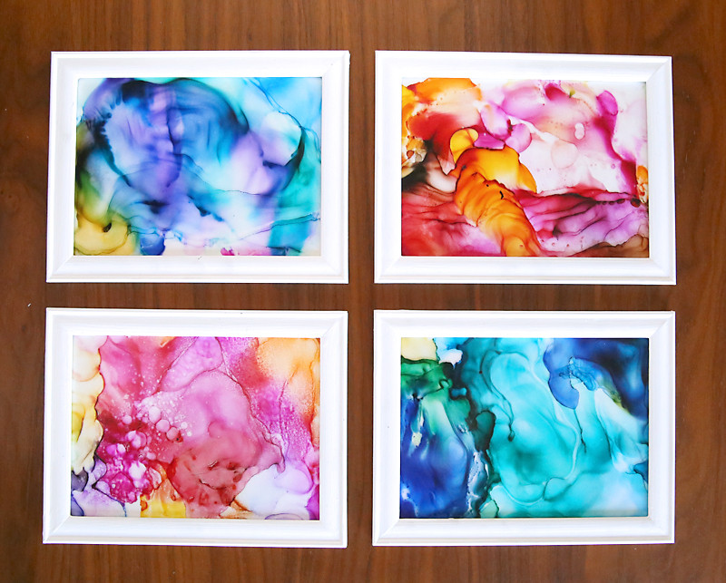 DIY Art Projects For Adults
 fired ink art