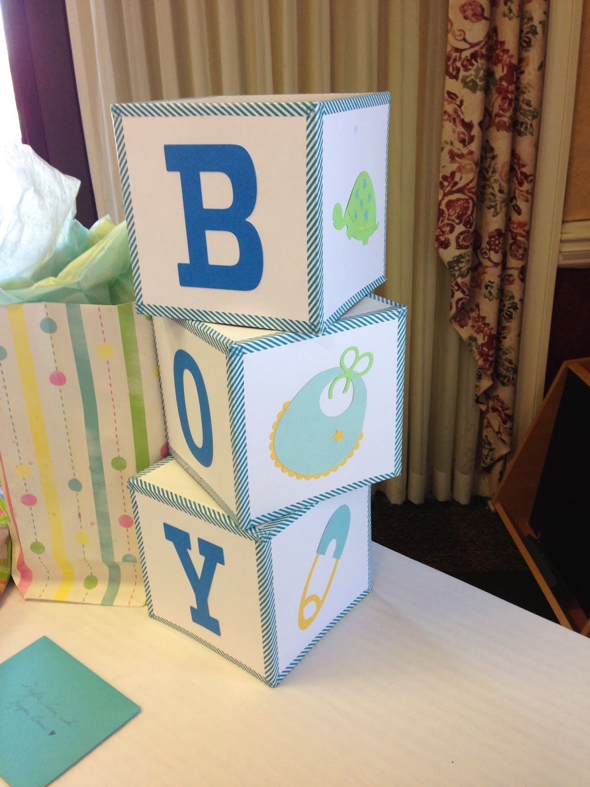 DIY Baby Blocks Centerpiece
 Mrs Crafty Adams