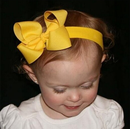 Diy Baby Bow Headbands
 Aliexpress Buy 1 PCS Kids Big Bows Headband DIY