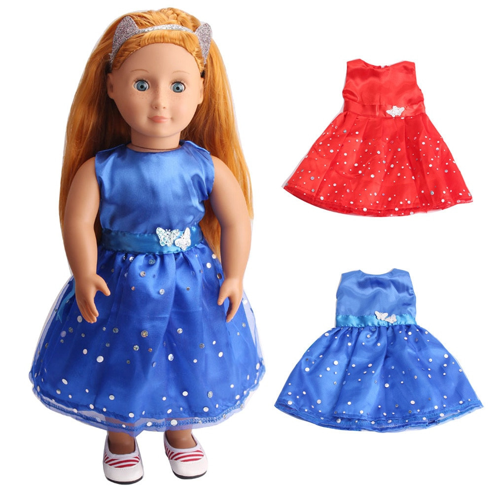 Diy Baby Doll Dress
 DIY Doll Clothes Dress for 18 inch Doll Baby Kids Gifts