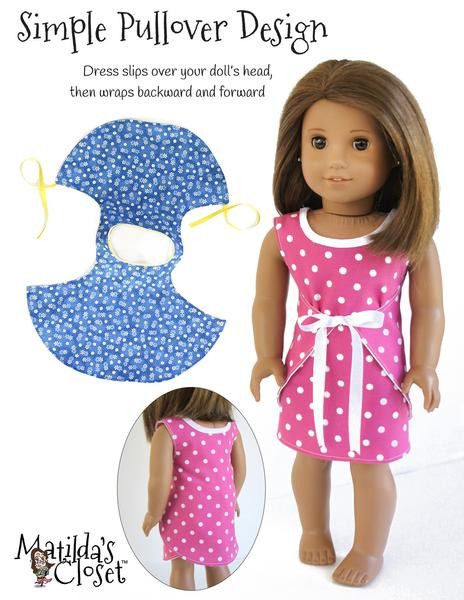 Diy Baby Doll Dress
 Matilda s Closet Wraptastic Reversible Dress Doll Clothes