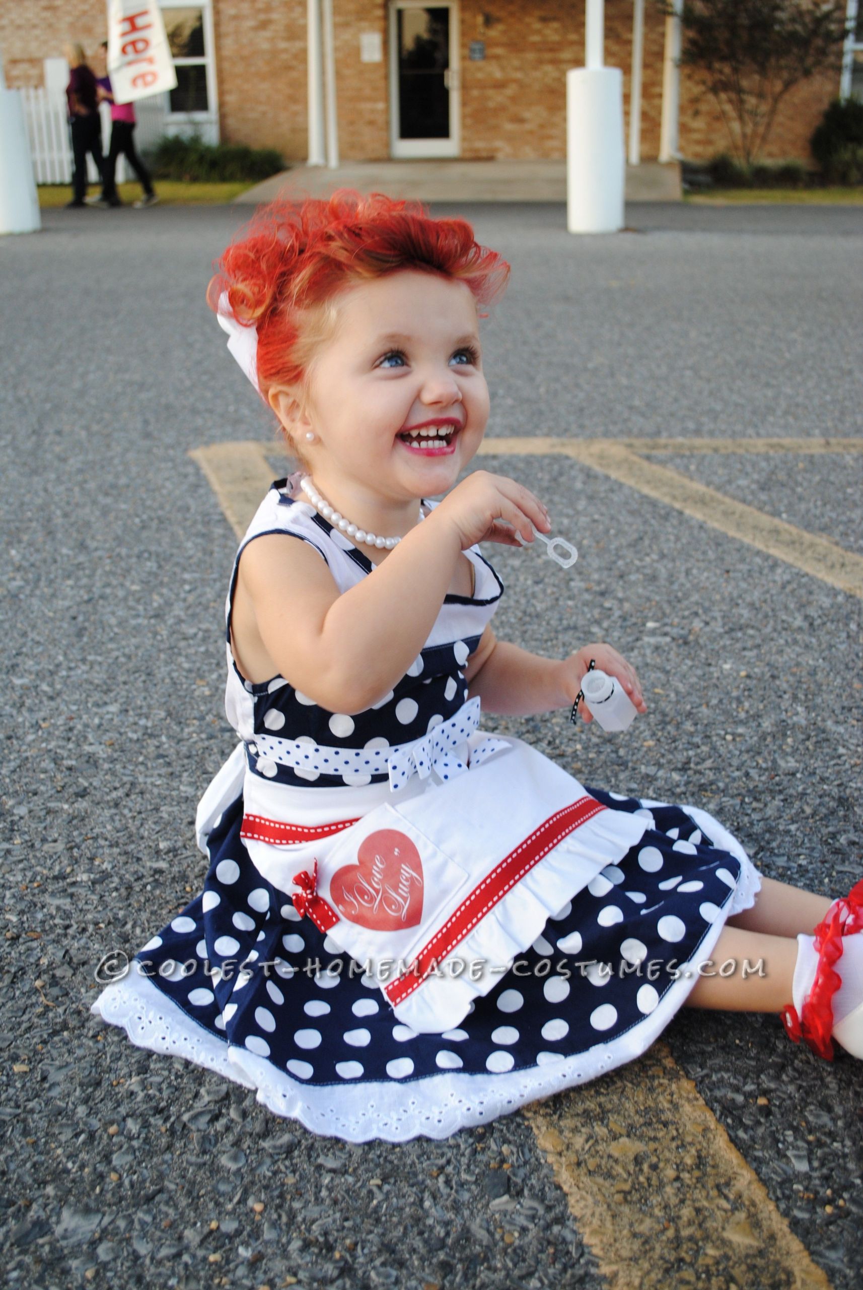 Diy Baby Girl Costumes
 Adorable “I Love Lucy” Homemade Costume for a Toddler