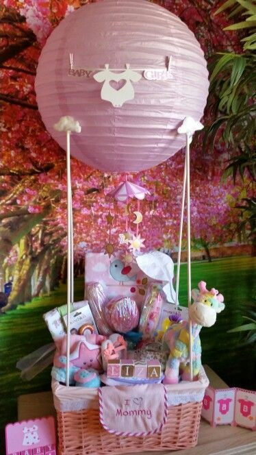 Diy Baby Girl Gift
 Hot Air Balloon Hamper