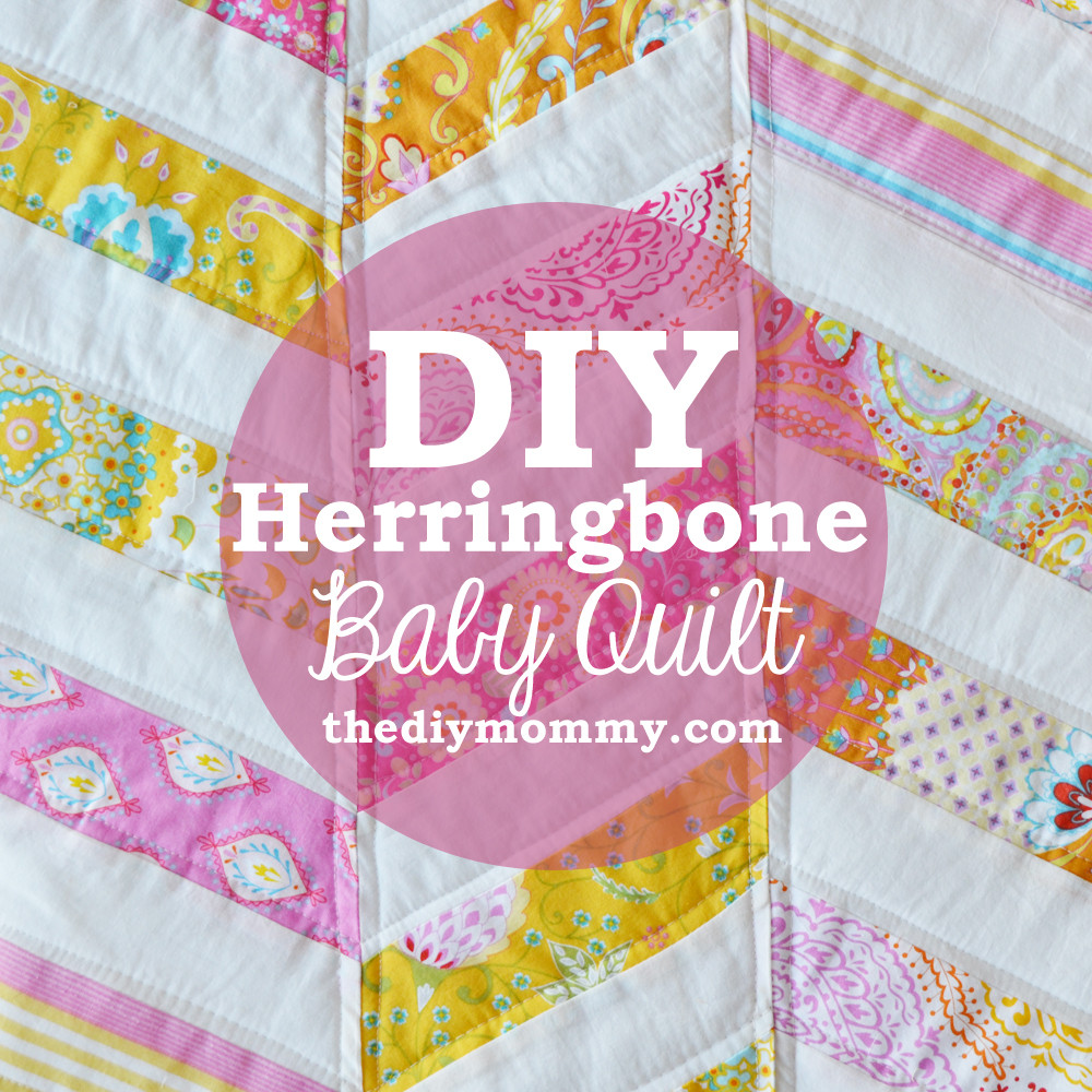 Diy Baby Quilt
 Sew an Easy Herringbone Baby Quilt