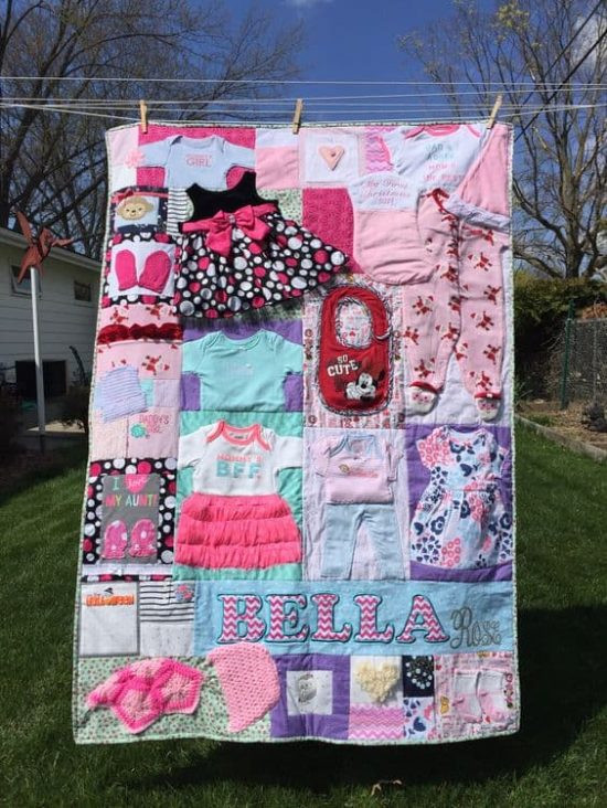 Diy Baby Quilt
 DIY Baby Clothes Memory Quilt Pattern Video Tutorial