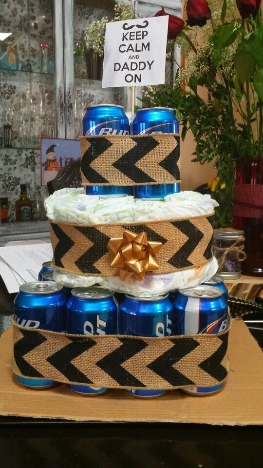 Diy Baby Shower Gift Ideas For Boys
 Father Beer Diaper Cake