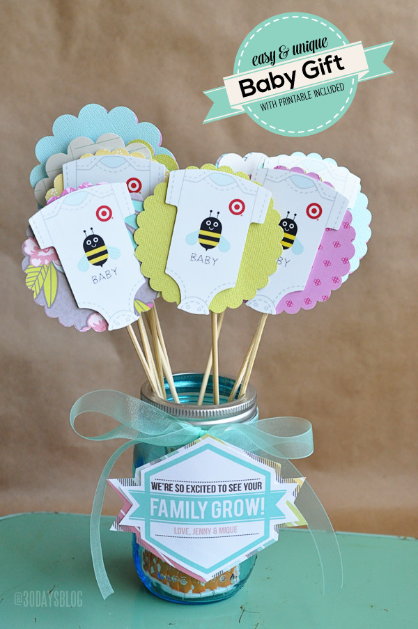 Diy Baby Shower Gift Ideas For Boys
 Unique Baby Shower Gift Idea w Printable
