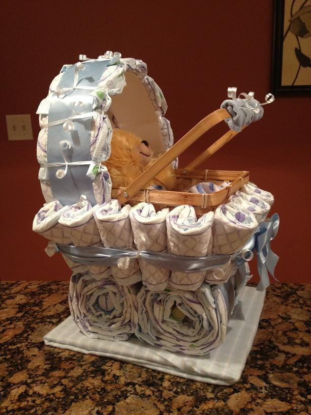 Diy Baby Shower Gift Ideas For Boys
 Boy Diaper Carriage Unique Baby Shower Gift