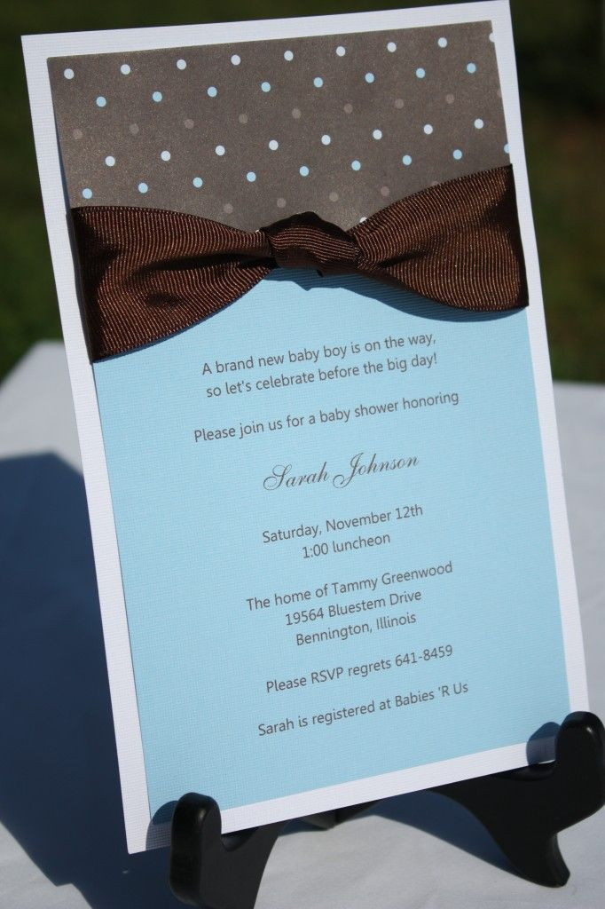 DIY Baby Shower Invitations For Boys
 17 images about Homemade baby shower invitation on