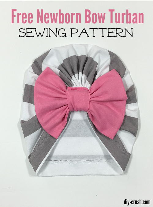 DIY Baby Turban Hat
 Baby Bow Turban Beanie Sewing Pattern