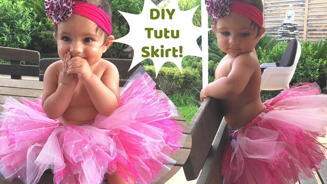 DIY Baby Tutu Skirt
 No Sew Tutu skirt for baby