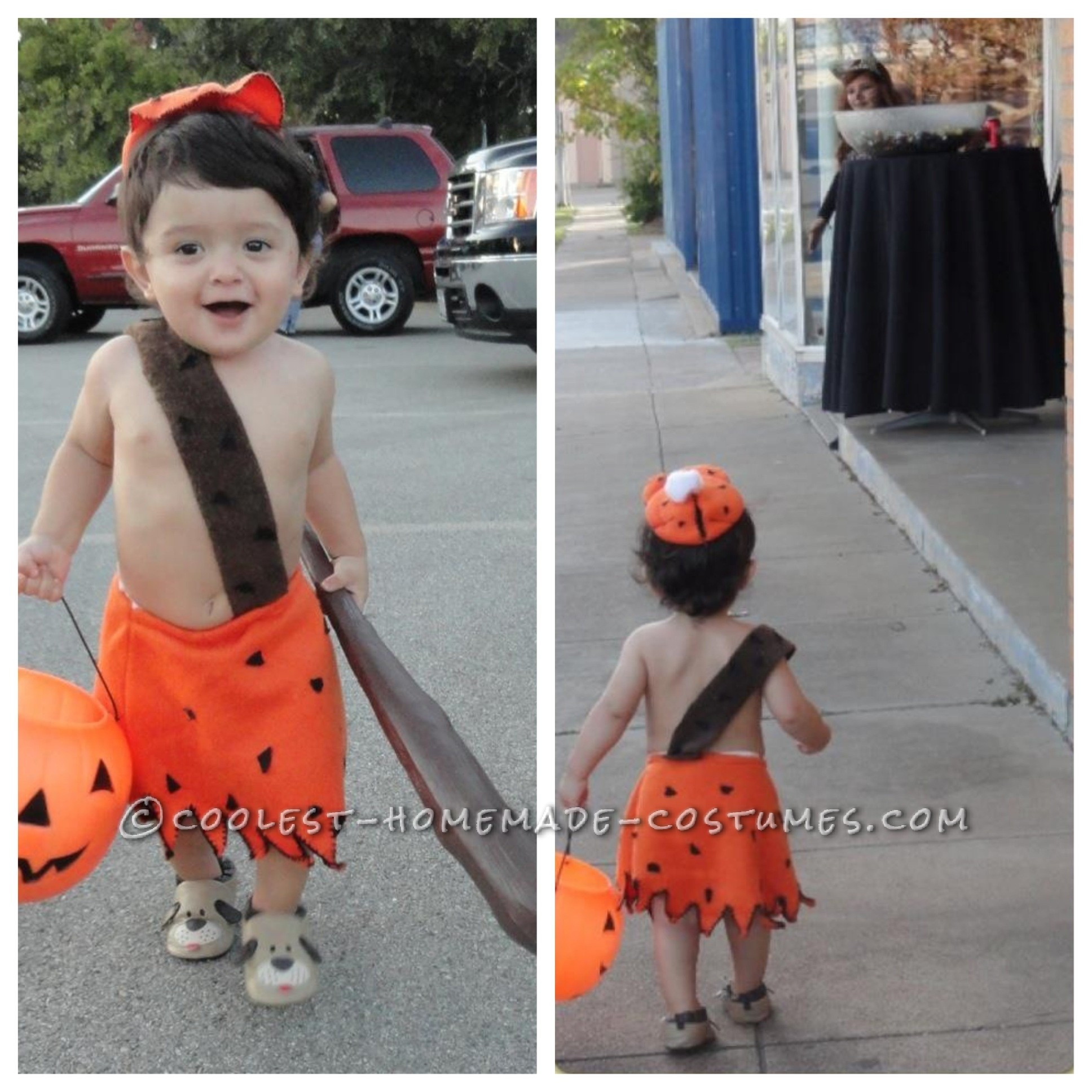 DIY Bamm Bamm Costume
 Easy and Cheap DIY Bamm Bamm Costume for Toddlers