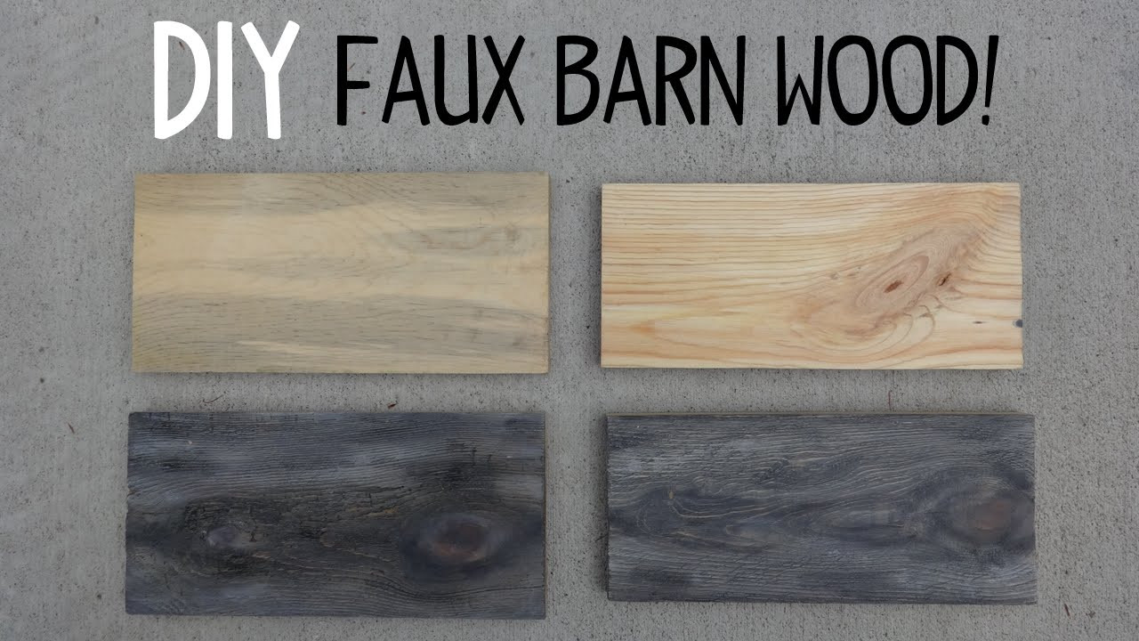 DIY Barn Wood
 DIY Faux Barn Wood Paint Trick