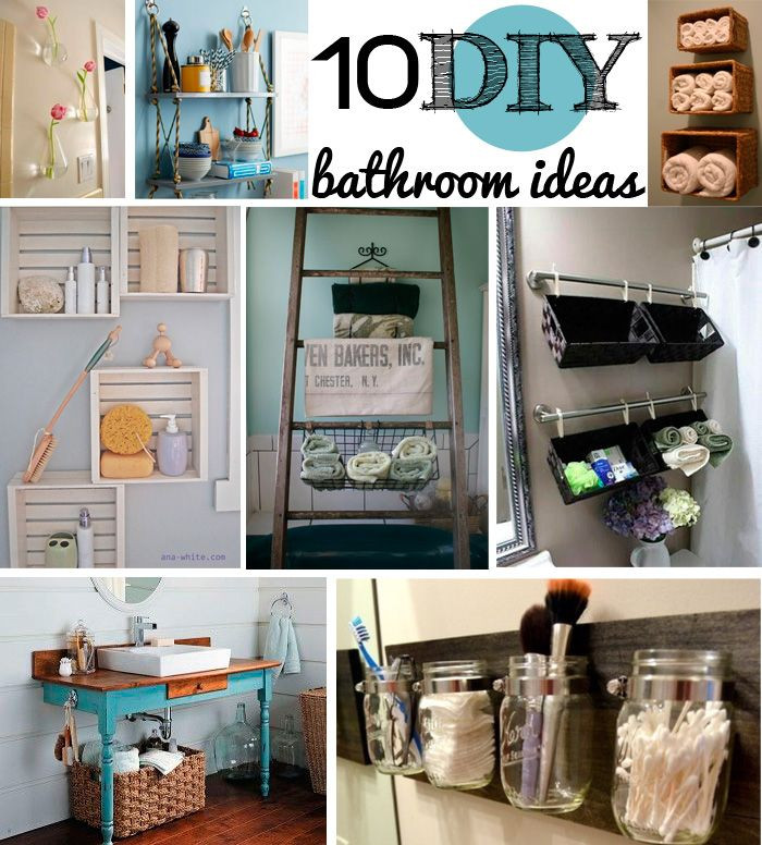 DIY Bathroom Decorating
 10 DIY Bathroom Decor Ideas